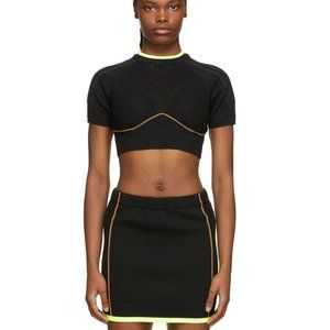 NWT IVY PARK x adidas Black Pack Knit Skirt M